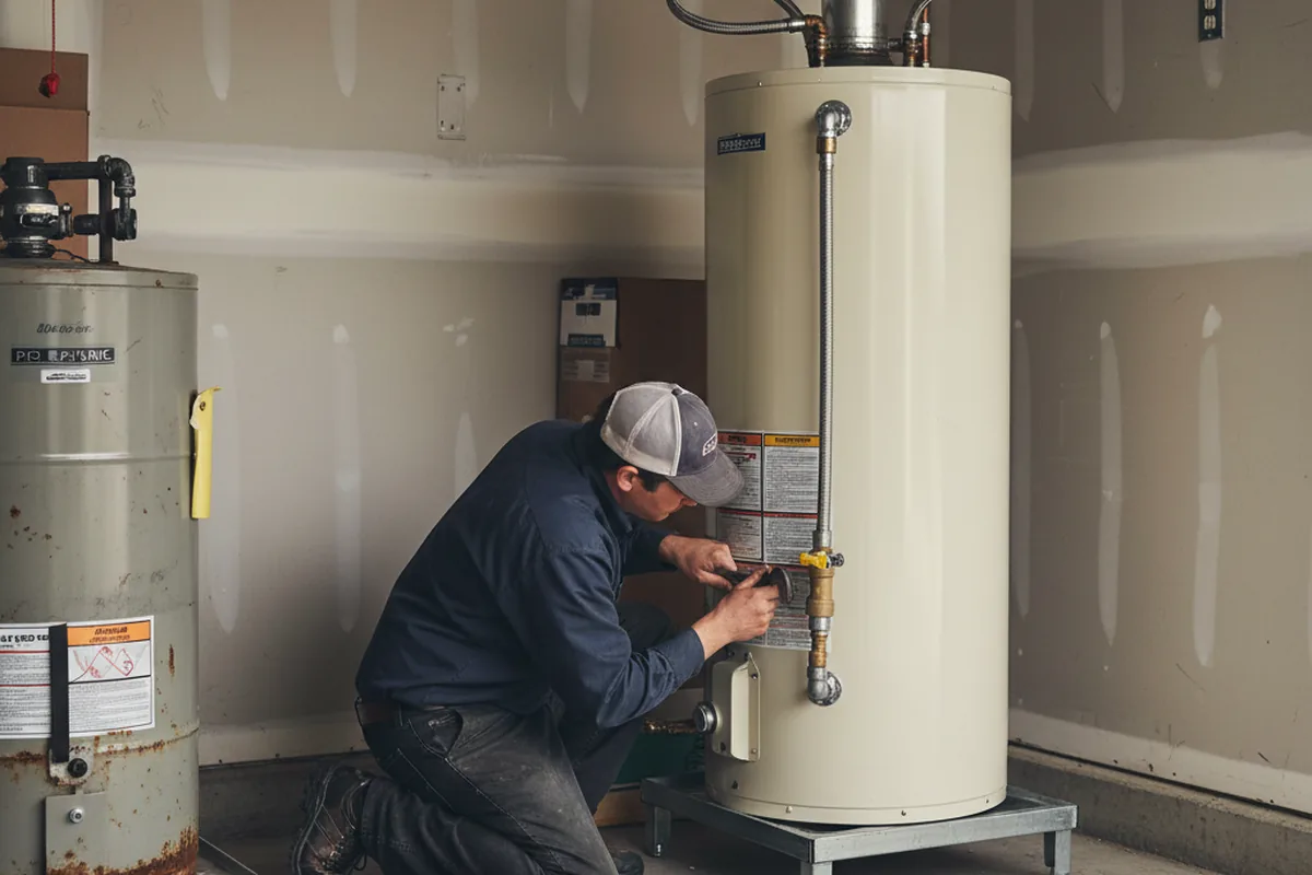 Water heater and shutoff valve replacement in Wernersville